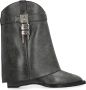 Givenchy Cow Leren Enkellaarzen met Hangslot - Thumbnail 1