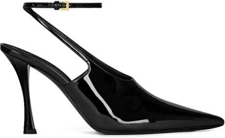 Givenchy Zwarte Slingback Pumps van Lakleer Black Dames