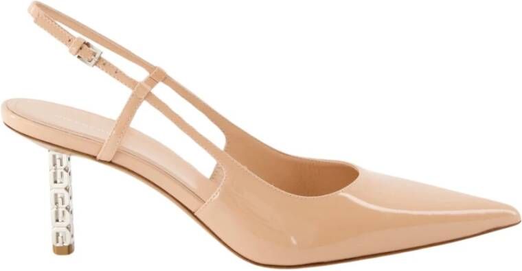 Givenchy Beige Slingback Pumps met G Cube Hak Beige Dames