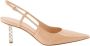 Givenchy Beige Slingback Pumps met G Cube Hak Beige Dames - Thumbnail 7