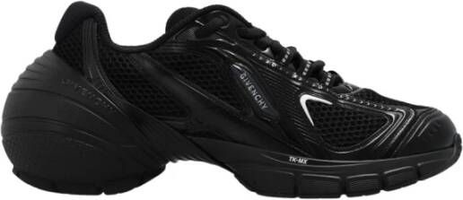 Givenchy Zwarte Sneakers met Vetersluiting en 4G-Detail Zwart Heren