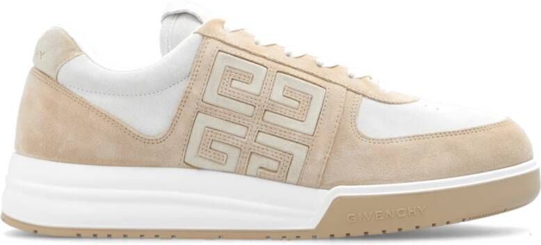 Givenchy Beige Suède Geperforeerde Sneakers Beige Heren