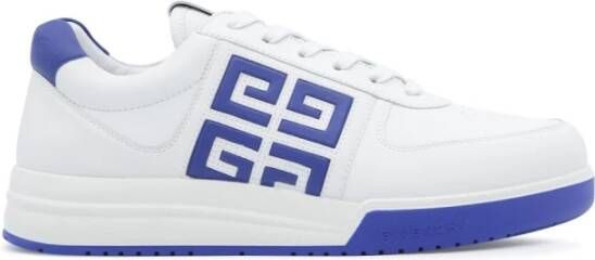 Givenchy Veterschoenen Ronde Neus Sneakers Embleem 4G White Heren