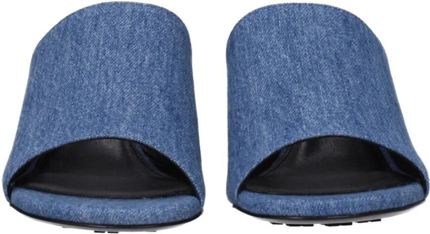 Givenchy Blauwe Stoffen Sandaal Mid Hakken