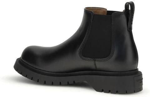 Givenchy Zwarte Leren Chelsea Enkellaarzen