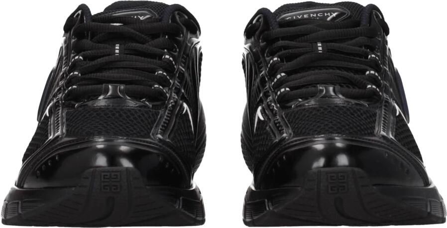 Givenchy Zwarte Sneakers met Vetersluiting en 4G-Detail Zwart Heren