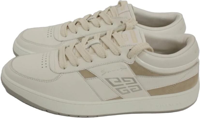 Givenchy Suède Sneakers met Geborduurd Logo White Heren - Foto 5