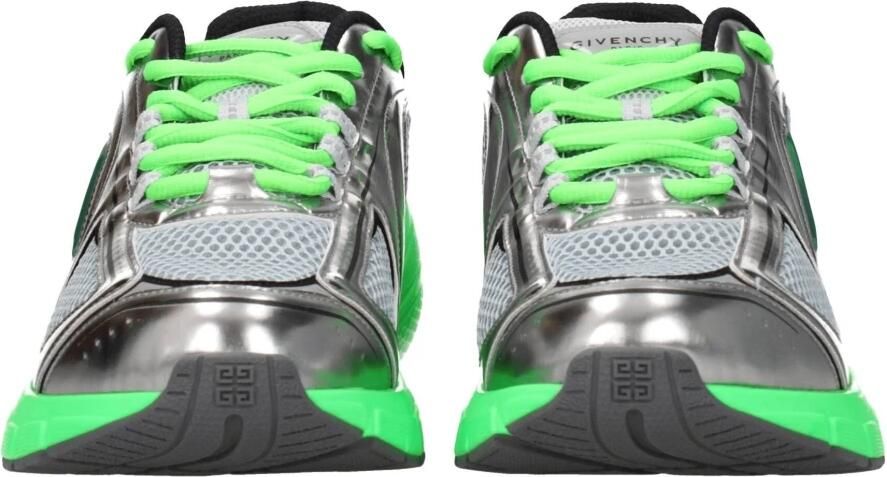 Givenchy Grijze Stoffen Atletische Sneakers met Logo