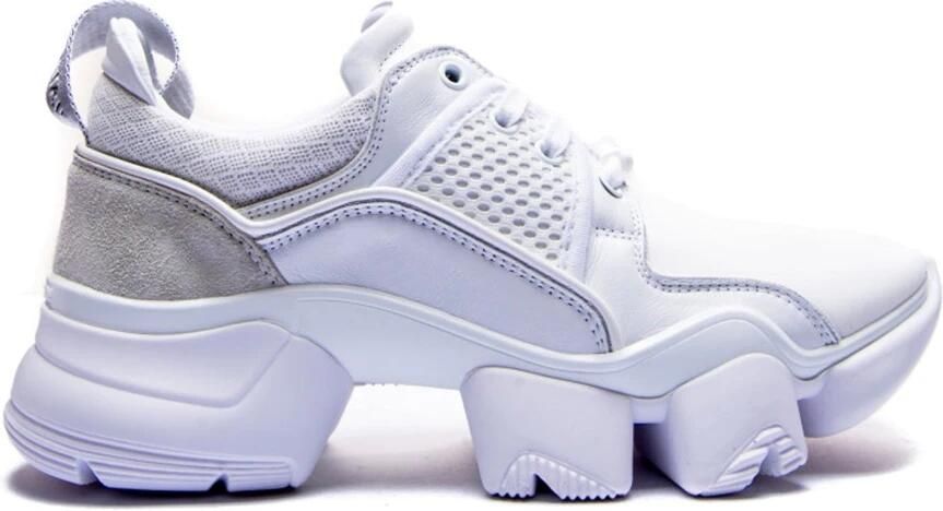 Givenchy Leren Sneakers met Mesh Bovenwerk en Suède Detail White Heren