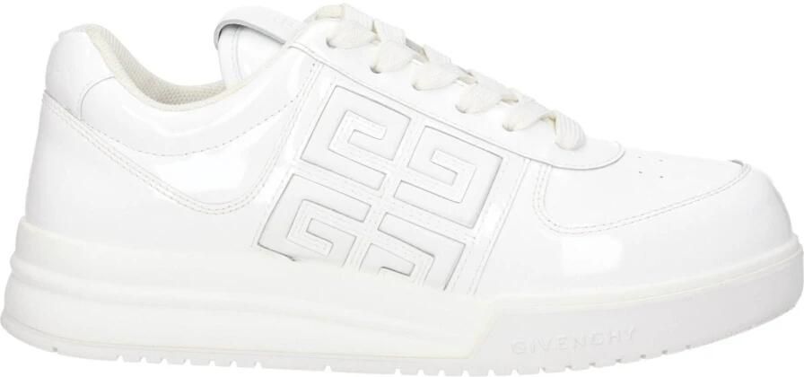 Givenchy Witte Leren Lage Tops Sneakers