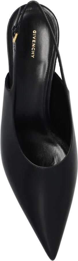 Givenchy Zwarte Leren Sandaal Gesp Sluiting