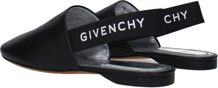 Givenchy Logo Leren Sandaal Casual Ronde Neus