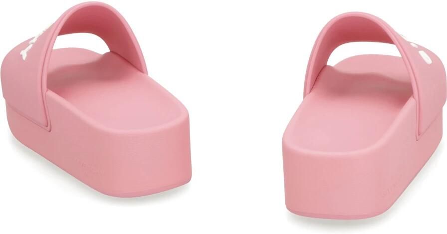 Givenchy Logo Rubber Platform Slippers