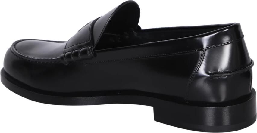 Givenchy Leren Loafers met Ronde Toeline Black Heren