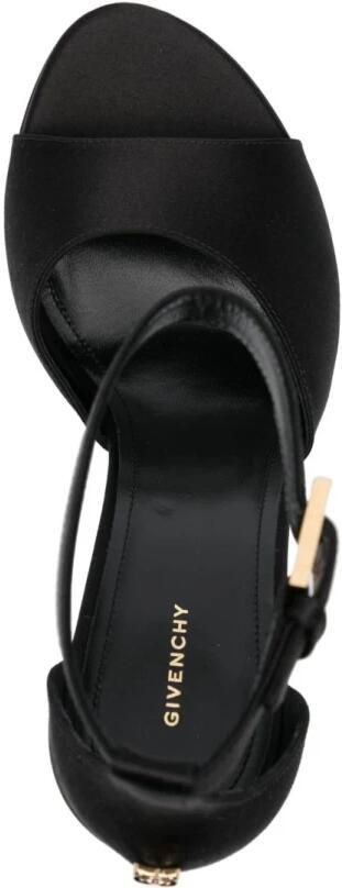 Givenchy Zwarte Satijnen Hakken Sandalen - Foto 2