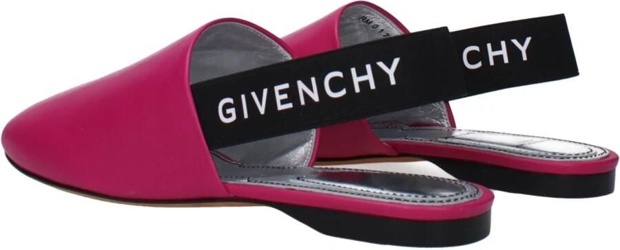 Givenchy Roze Leren Platte Sandalen - Foto 2