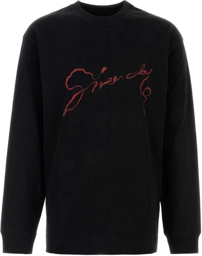 Givenchy T-shirt met kandelaar- en slangenprint