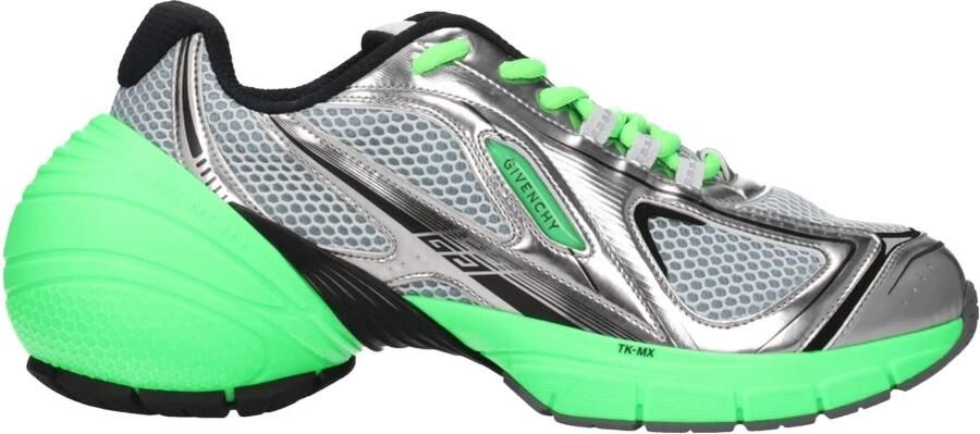 Givenchy Grijze Stoffen Atletische Sneakers met Logo