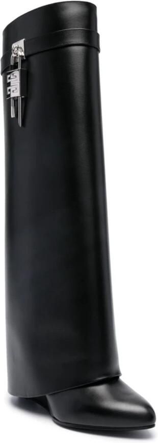 Givenchy Zwarte enkellaarsjes met hoge sleehak