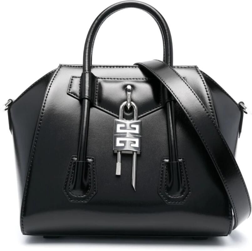 Givenchy Zwarte leren tas met hangslot