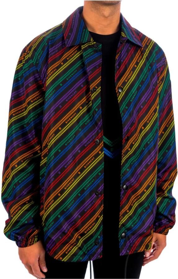 Givenchy Zwarte Regenboogketting Nylonjas Aw23 - Foto 2