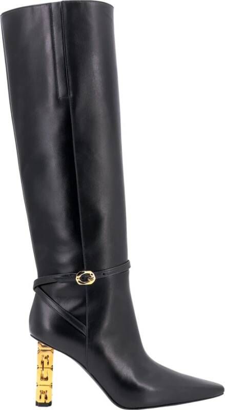 Givenchy Glamoureuze Leren Overknee Laarzen Black Dames