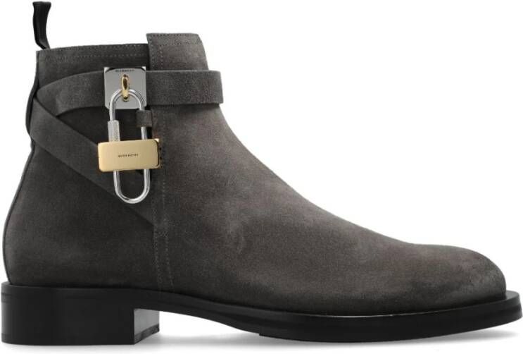 Givenchy Lock Enkellaarsjes van suède