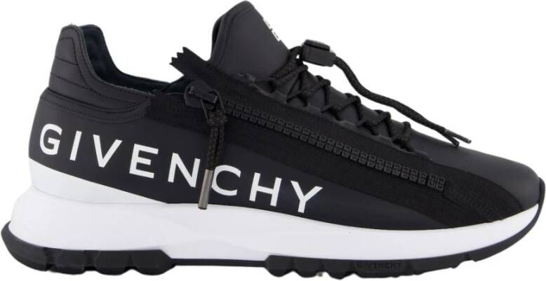 Givenchy Zwarte Sneakers met 4G Rits en Technische Veters Black Heren