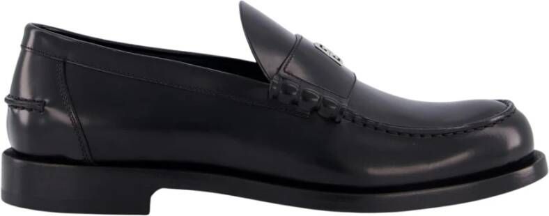 Givenchy Leren Loafers met Ronde Toeline Black Heren