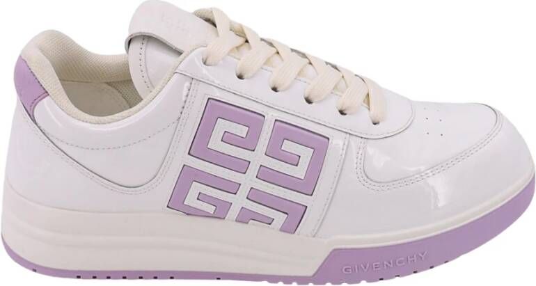 Givenchy Lakleren Sneakers met 4G Logo White Dames