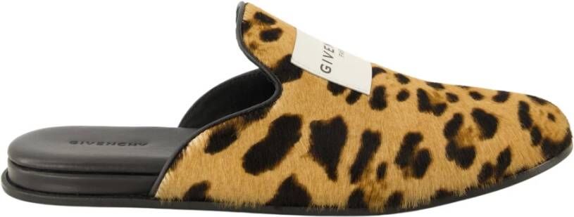 Givenchy Luipaardprint Platte Muiltjes