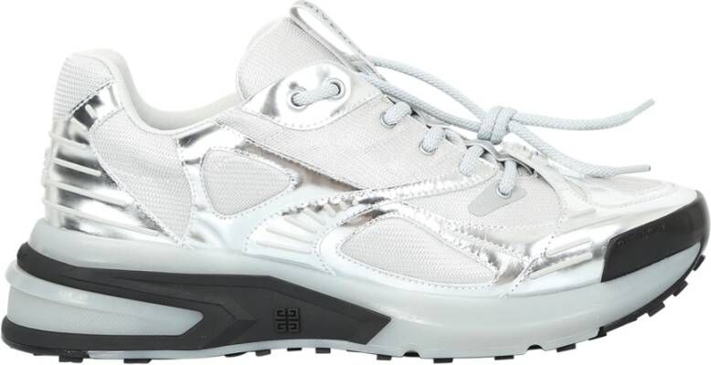 Givenchy Metallic Sneakers Almond Toe Lace-Up
