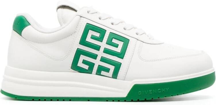 Givenchy Heren G4 Low Sneakers Wit Groen White Heren