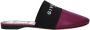 Givenchy Paarse leren slipper met voorlogo - Thumbnail 1