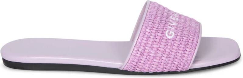 Givenchy Platte sandalen van geweven raffia