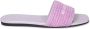 Givenchy Vierkante Neus Katoenen Sandalen met Brede Band Purple Dames - Thumbnail 5
