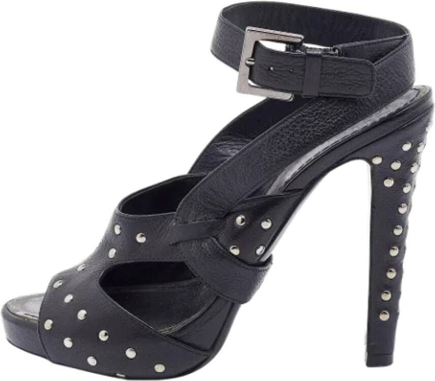 Givenchy Pre-owned Leather sandals Black Dames