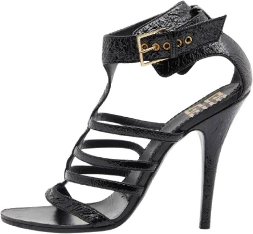 Givenchy Pre-owned Leather sandals Black Dames