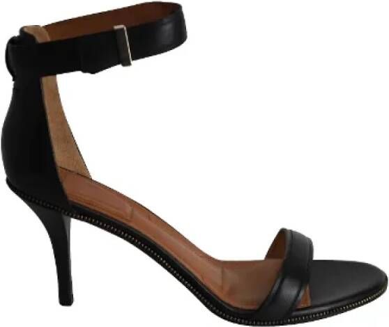Givenchy Pre-owned Leather sandals Black Dames
