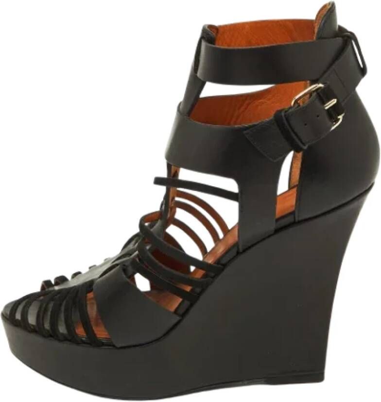 Givenchy Pre-owned Leather sandals Black Dames