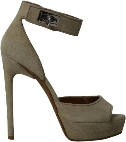 Givenchy Pre-owned Suede heels Green Dames