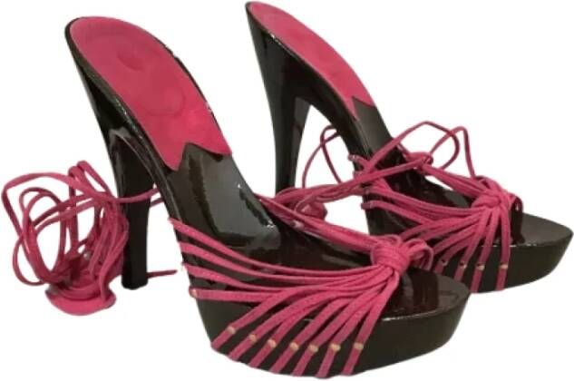 Givenchy Pre-owned Suede sandals Pink Dames