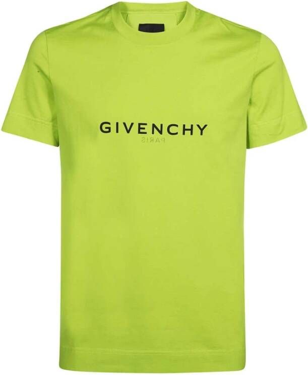 Givenchy Ribboord halslijn katoenen T-shirt met logo