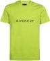 Givenchy Ribboord halslijn katoenen T-shirt met logo - Thumbnail 1