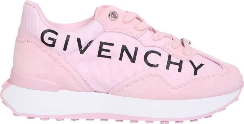 Givenchy Roze Suède Runner Sneakers