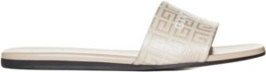 Givenchy Slippers 4G flat mules in 4G coated canvas in fawn
