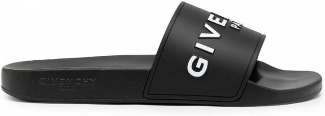 Givenchy Claquettes à logo Taille: 38 Couleur Presta: Noir Bestseller: 25 Zwart