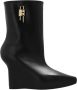 Givenchy Zwarte Leren Enkellaarzen Elegante Stijl Black Dames - Thumbnail 1