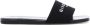 Givenchy Zwarte Canvas Slide Sandalen met Logo Black Dames - Thumbnail 5