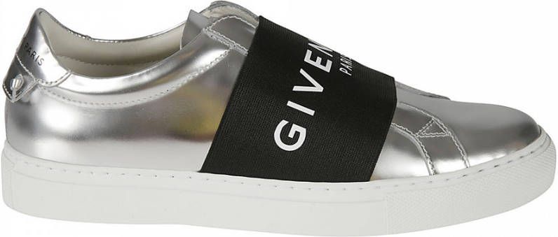 Givenchy Sneakers Mirror Effect Webbing Sneakers Leather in zilver